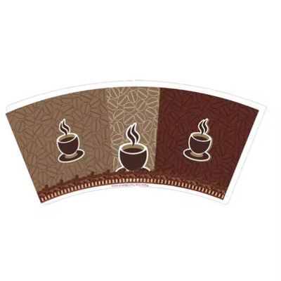 kopen Heat InsulationDelivery Single Double PE Coated Raw Material Coffee Paper Cup Fan For Hot Coffee online manufacture