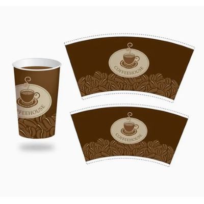 Beli Eco-friendly Custom Logo Wholesale Price Coffee Paper Cup Sleeve Coated Paper Cup Fan online manufacture