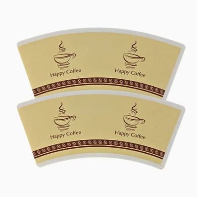شراء Heat Insulation Origin Paper Cup Fan Manufacturers Factory Hot Sale Shaped Paper Fans online manufacture