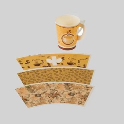 Buy 4oz 7oz 8oz 10oz 12oz 16oz Single Double Ripple Wall Hot Cold Drinking Coffee Milk Tea PE Coated Paper Roll Offset Printing Flexography Paper Cup Fan online manufacture