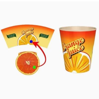 خرید 1-6 Colors Support Customer Customization of Hot and Cold Drinks Paper Cup Fans online manufacture
