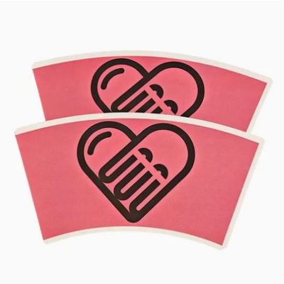 Buy FSC Certification Non-Plastic Coated Disposable Paper Cup Fans Make Coffee Cups with Fan Print online manufacture