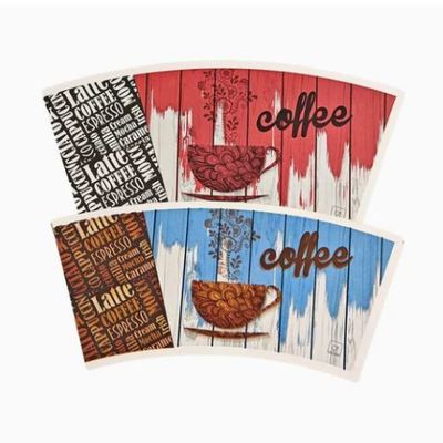 Buy Food Grade FSC Certification Premium Custom Printed Paper Cup Fans with PE Coating online manufacture