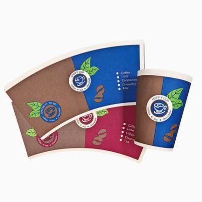 خرید Biodegragable 170-350GSM Single PE Coating Disposable Printed Paper Cup Fan Paper Raw Material online manufacture