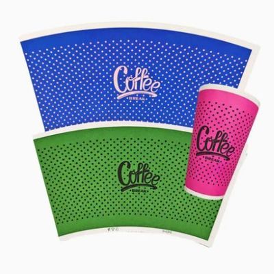 خرید Greaseproof 1-7 Colors Custom Eco Friendly Recycle Take Away New Design Paper Cup Fan online manufacture