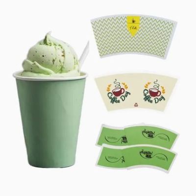 comprare 150GSM-300GSM Wholesale 8oz 10oz 12oz 16oz Single Side PLA Coated Paper Cup Fan online manufacture