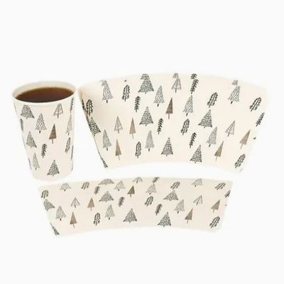 Купить Factory Wholesale PLA Coated White Cardboard Multi Colors Printing Paper Cup Fan for Coffee Cup online manufacture