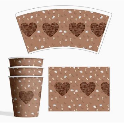 kaufen Biologisch abbaubarer, umweltfreundlicher 3~16oz Verkaufs-Lebensmittelqualität Papierbecher-Fächer mit einseitiger oder doppelseitiger PE-Beschichtung online manufacture