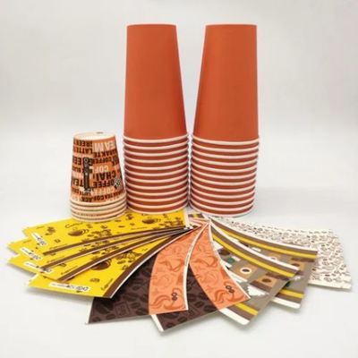 Buy FSC 4oz 6oz 8oz Various Colors Disposable Single Wall Blanks Paper Cup Fan Customized Logo online manufacture