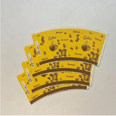 acheter Matières premières d'isolation thermique imperméables éventail de gobelets en papier PE pour gobelets à boissons online manufacture