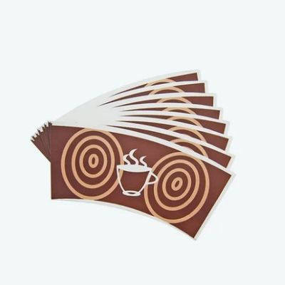 شراء الصين مصنع حار بيع ألوان مختلفة مقبولة الصانع PE PLA مغلفة ورقة كأس مروحة online manufacture