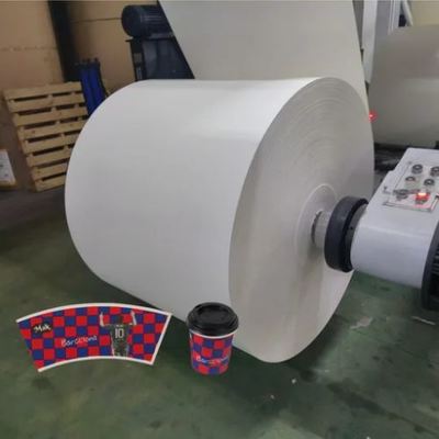 Mua Waterproof Greaseproof PE Coated Cup Stock Paper Raw Material Bottom Lamination Paper Roll online manufacture