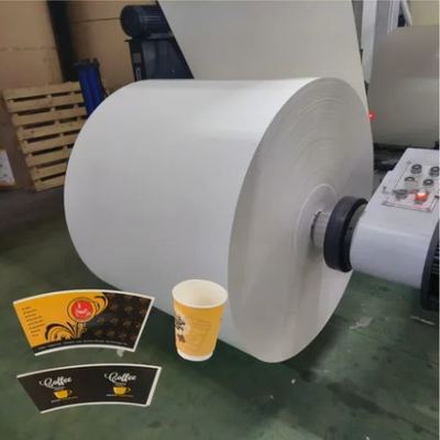 kopen 100% bruin wit papierrol met PE-gecoat papierrol met PE-gecoat of niet-gecoat koppenpapier online manufacture