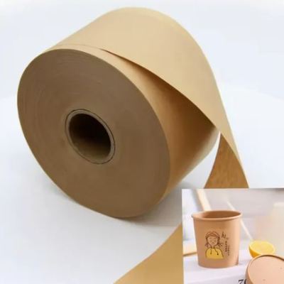 acheter 1-7 couleurs sur mesure conçu PLA revêtu Kraft papier rouleau de fabrication de tasses de papier rouleaux de stock online manufacture