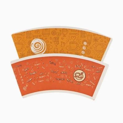 주문 Different Sizes of Flexo Printing Paper Cup Fan Raw Materials for Making Paper Cups online manufacture