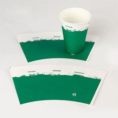 comprar Ventilador de vaso de papel de material prima ecológico con certificación FSC, diseño personalizado, 6oz, 8oz, 10oz, 12oz online manufacture