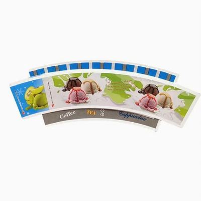 comprar Biodegradável 100% de madeira virgem de celulose de fábrica de logotipo de impressão descartável PE PLA revestido de papel de café taça taça de ventilador matéria-prima online manufacture