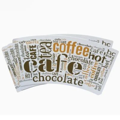 kaufen Öldichtes Holzpulp Papierbecher Rohstoff Getränk Heißkaltes Kaffee Getränk Tee Einweg-Papierbecherventilator online manufacture