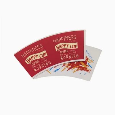 kupować Ciepła sprzedaż Drukowanie na zamówienie pojedynczy PE PLA powlekany papier Fener papieru do kubków do kawy i herbaty online manufacture