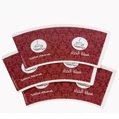 satın al Basılı Logo Tek kullanımlık İçecek Kahve Yiyecek Tavuk Paketleri Dalgalanmış Kağıt Kupa Ventilatörü online manufacture