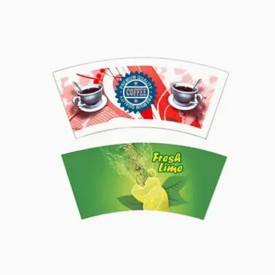 kopen Dubbele PE bedekte papierbeker ventilator Verschillende heldere kleur voor warm koude drinkbeker online manufacture