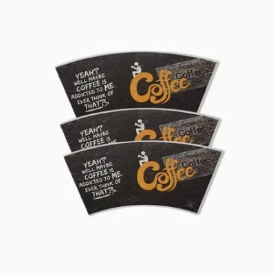 comprar Copo de papel branco revestido em PE personalizável Ventiladores Flexografia Impressão Embalagens de bebidas online manufacture