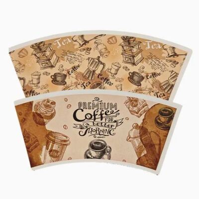 acheter Ventilateur de tasse en papier enduit en PLA pour récipients de boissons écologiques online manufacture