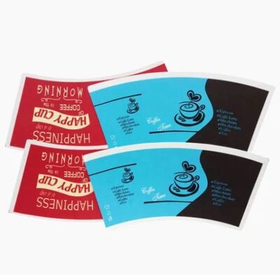 comprar 100% Polpa de Madeira Virgem em Branco Leque de Copo de Papel com Revestimento PE Único, Material Bruto, Pode Personalizar Tamanho e Impressão online manufacture