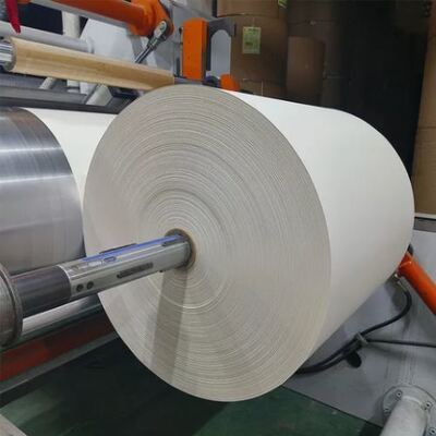 comprar Fabrica al por mayor Revestimiento desechable PE de grado alimenticio de una sola capa Impresión de logotipo de doble cara Rollo de taza de papel online manufacture