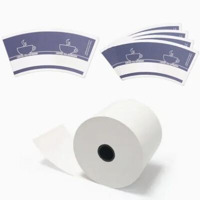 comprar PLA revestido 9oz 10oz 11oz 12oz Flexo Impressão Cortado Rolo de papel colorido Impermeável Eco-friendly online manufacture