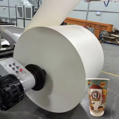 kaufen 3oz 4oz 5oz Kleines und Schönes Einwandpapier Kaffee Rollen Heißstempel Logo Mit PLA Beschichtung online manufacture