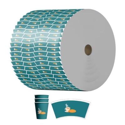 Beli Customizable Logo Paper Cup Raw Material 100% Biodegradable Eco Pulp Friendly Waterproof online manufacture