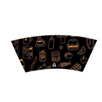 kaufen Einzelne und doppelte PE-beschichtete PLA-beschichtete 1-7 Farben Papierbecher-Fan-Einwegbecher-Zuschnitt für Rohmaterial für Kaffee und Saft Offsetdruck online manufacture