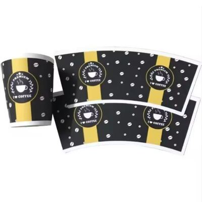 comprar Tazas de papel desechables con logotipo impreso personalizado de pared simple y doble para café para llevar, tazas de café para llevar online manufacture