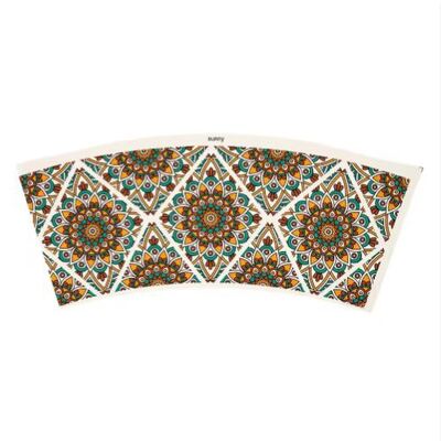 comprar Ventilador de vaso de papel con certificación FSC, impreso a medida, personalizado, 1-7 colores, doble pared caliente, tazas de papel desechables de café biodegradables al por mayor online manufacture