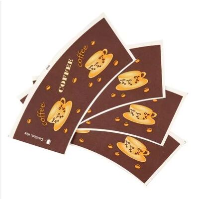 comprar Logotipo de cor personalizado 8oz 10oz 12oz 16oz Copo de papel isolado descartável Ventilador de copo de café de papel Parede dupla com revestimento de PE Embalagem para viagem online manufacture