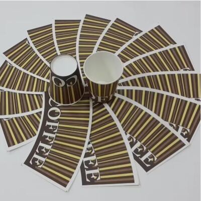 comprar Impresión a color personalizada desechable biodegradable envasado de café caliente de todos los tamaños granel ventilador de tazas de papel online manufacture