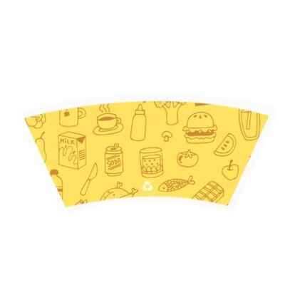 buy Biodegradables Disposable Coffee Milk Tea Paper Cup Fan Double Wall Cups Coffee Disposable Custom Cup online manufacture