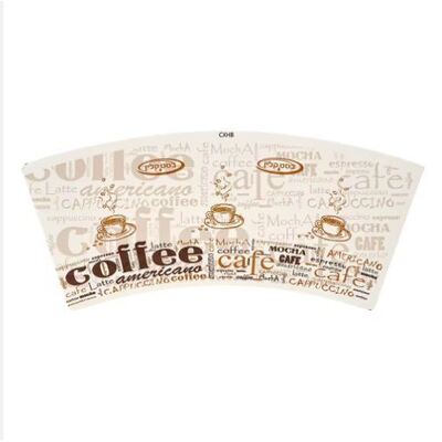 acheter Coupe en papier de qualité alimentaire Ventilateur FSC Certifié Biodégradable Eco Friendly PLA Coated Paper Poids 150g 200gsm Coupe en papier variée online manufacture