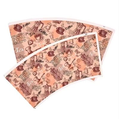 kopen Papieren Beker Fan Wegwerp Gepersonaliseerde Papieren Koffiebekers Ontworpen voor Warme Dranken Koude Dranken met Biologisch Afbreekbare Custom Printing online manufacture