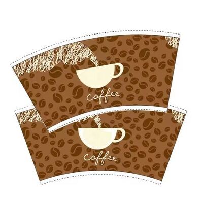 Beli Custom Printed Food Grade Fan Cup Paper Disposable Biodegradable and Suitable for Hot Coffee Packaging Tersedia dalam berbagai ukuran online manufacture