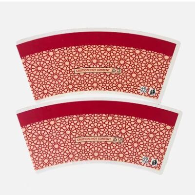 acheter Ventilateur de tasse en papier durable recouvert de PE avec tasses à café jetables imprimées sur mesure conçues pour des campagnes respectueuses de l'environnement online manufacture