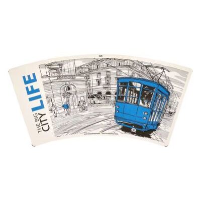 comprare Ventaglio di bicchiere di carta resistente con carta patinata PE PLA a parete singola o doppia per uso alimentare, che garantisce la sicurezza delle bevande impermeabili e resistenti all'olio online manufacture