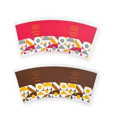 buy Paper Cup Fan Disposable Double Wall Coffee Beverage Cups with Custom Logo Printing Recyclable for Hot and Cold Drinks online manufacture