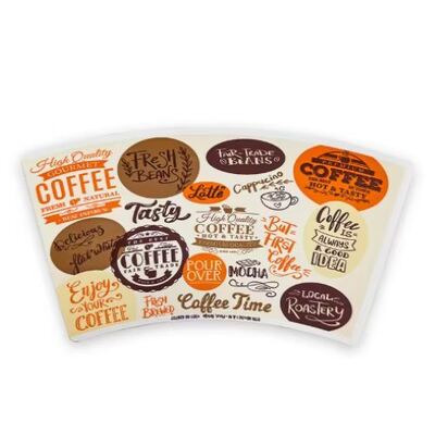 comprar Ventilador innovador de papel para vasos, adecuado para tazas de café y té, fabricado con papel recubierto de PE, que ofrece opciones de tamaño y color personalizadas online manufacture