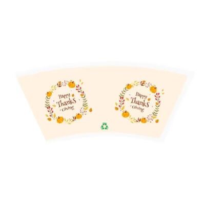 comprar Ventilador de taza de papel impermeable y impermeable a la grasa Hecho con impresión Flexo Offset Material de PE PLA recubierto Ideal para tazas de papel de café online manufacture