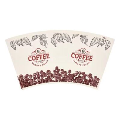 acheter Ventilateur de tasse en papier certifié FSC étanche avec une construction en pâte de bois écologique et des capacités d'impression de logo personnalisé online manufacture