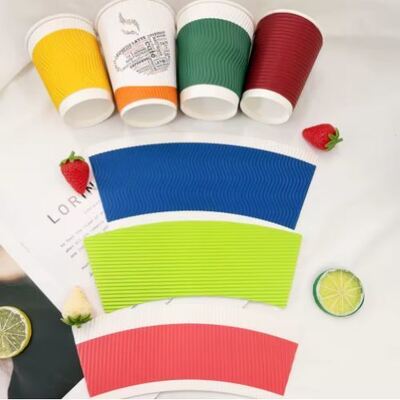 kopen Duurzaam papierbeker ventilator grondstof 1-7 verschillende kleuren aanvaardbaar van voedselgraad koffie thee papierbeker materiaal ontworpen voor effectieve koeling en milieuvriendelijk online manufacture