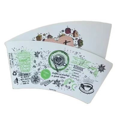 kopen PE PLA Gecoate Blanco 1-7 Diverse Kleuren Papier Papieren Beker Fan Waterdicht online manufacture