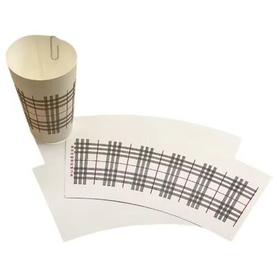 buy Custom Size Paper Cup Fan Manufactured with FSC Certified Paper and PE PLA Coatings online manufacture